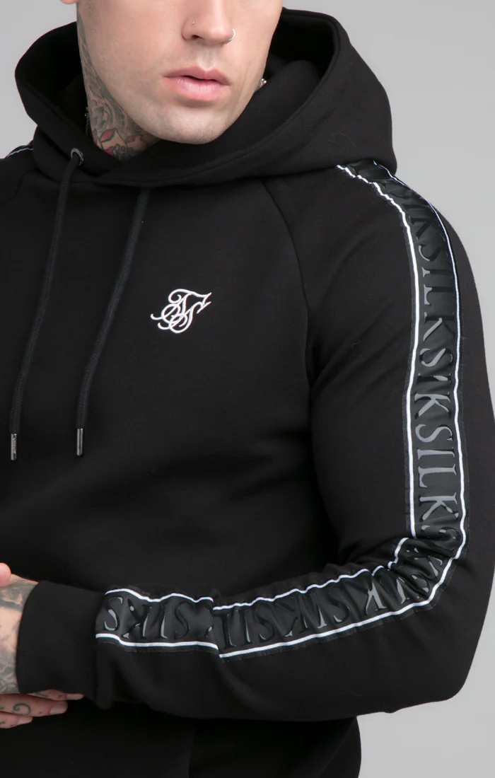 Black Impact Tape Overhead Hoodie - Image 4