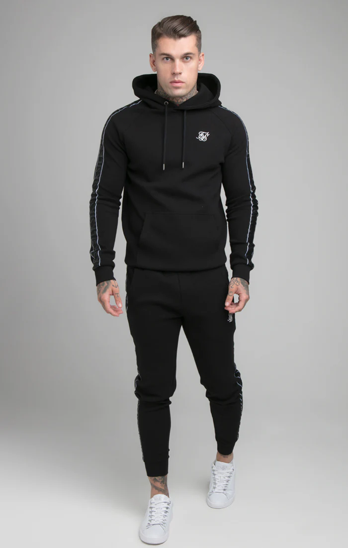 Black Impact Tape Overhead Hoodie - Image 6
