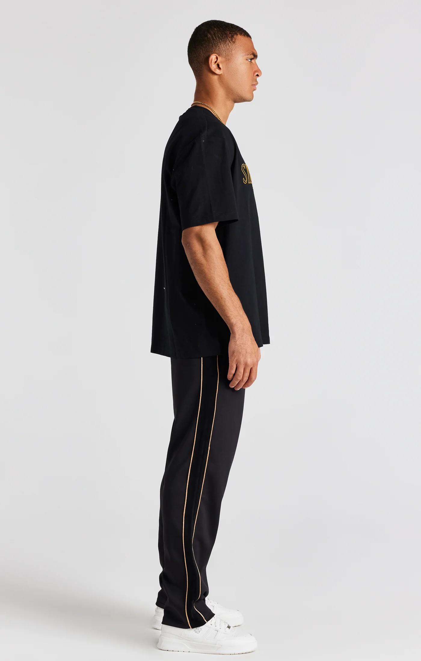 Black Crest Loose Fit Track Pant - Image 5