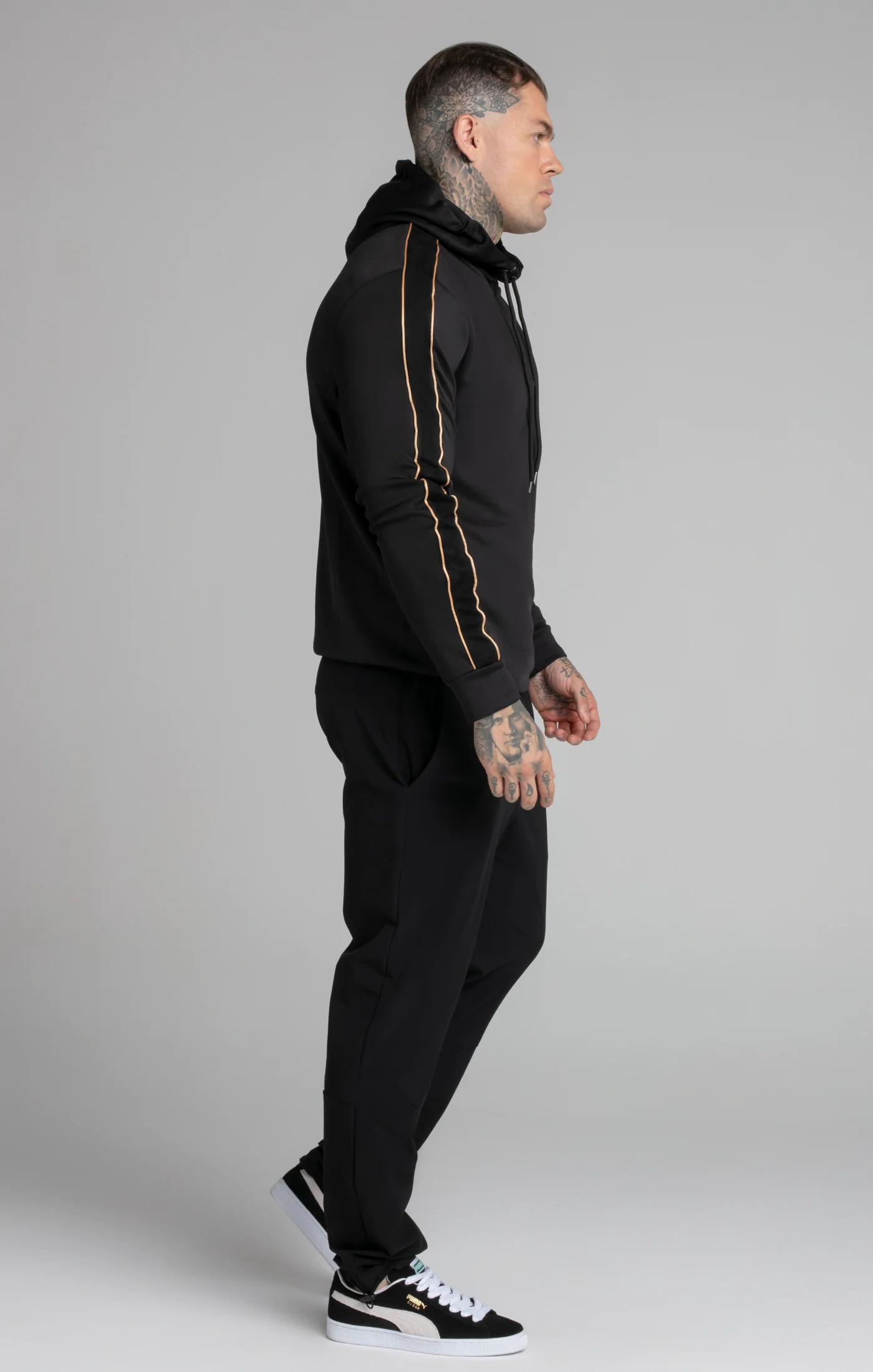 Black Quarter Zip Hoodie - Image 4