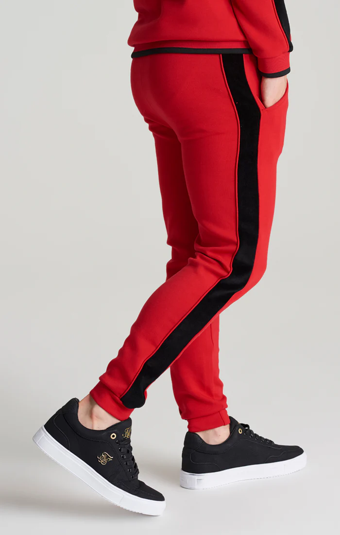 Boys Red Panelled Jogger - Image 2