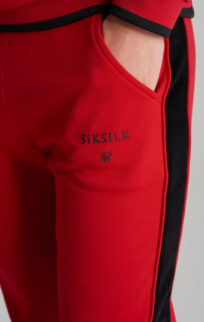 Boys Red Panelled Jogger - Image 3