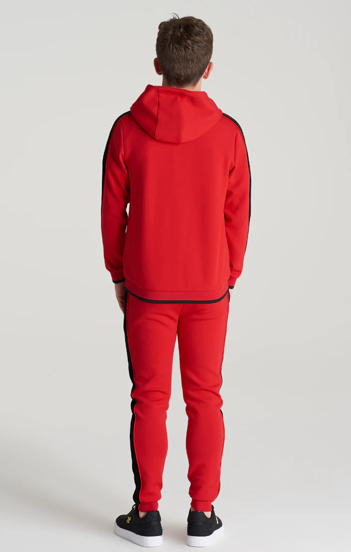 Boys Red Panelled Jogger - Image 4