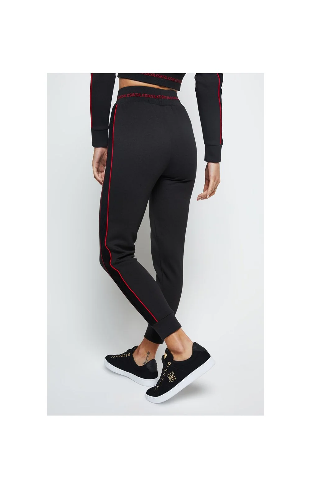 SikSilk Imperial Track Pants - Black - Image 3