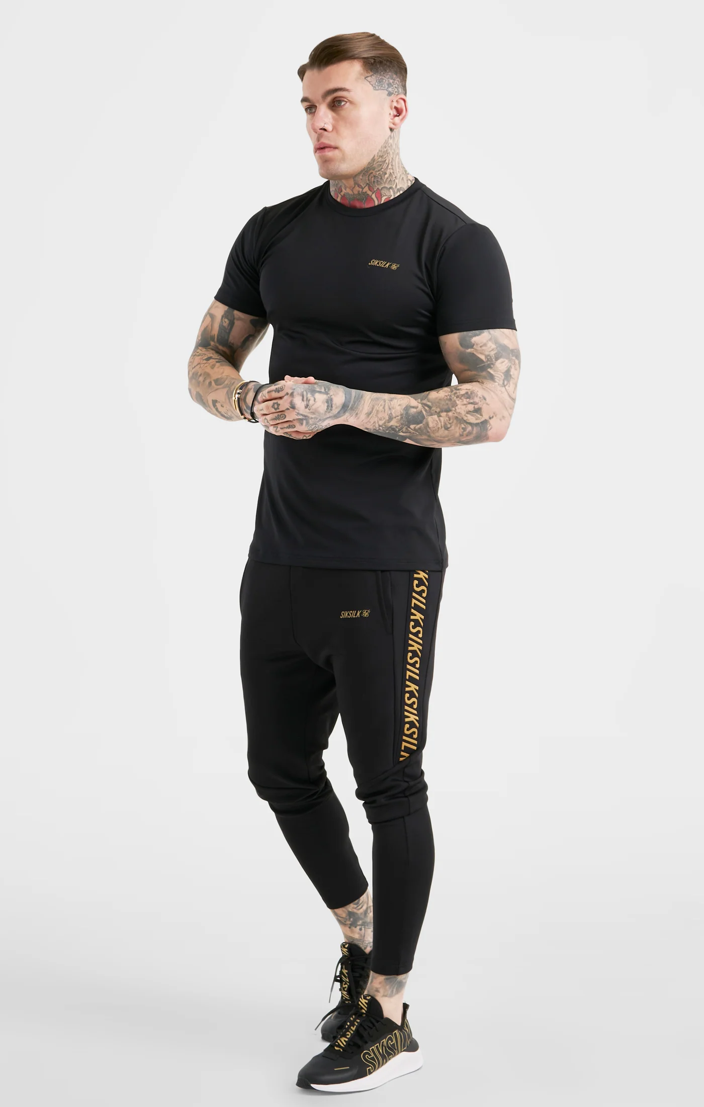 Black Sports Poly T-Shirt - Image 3