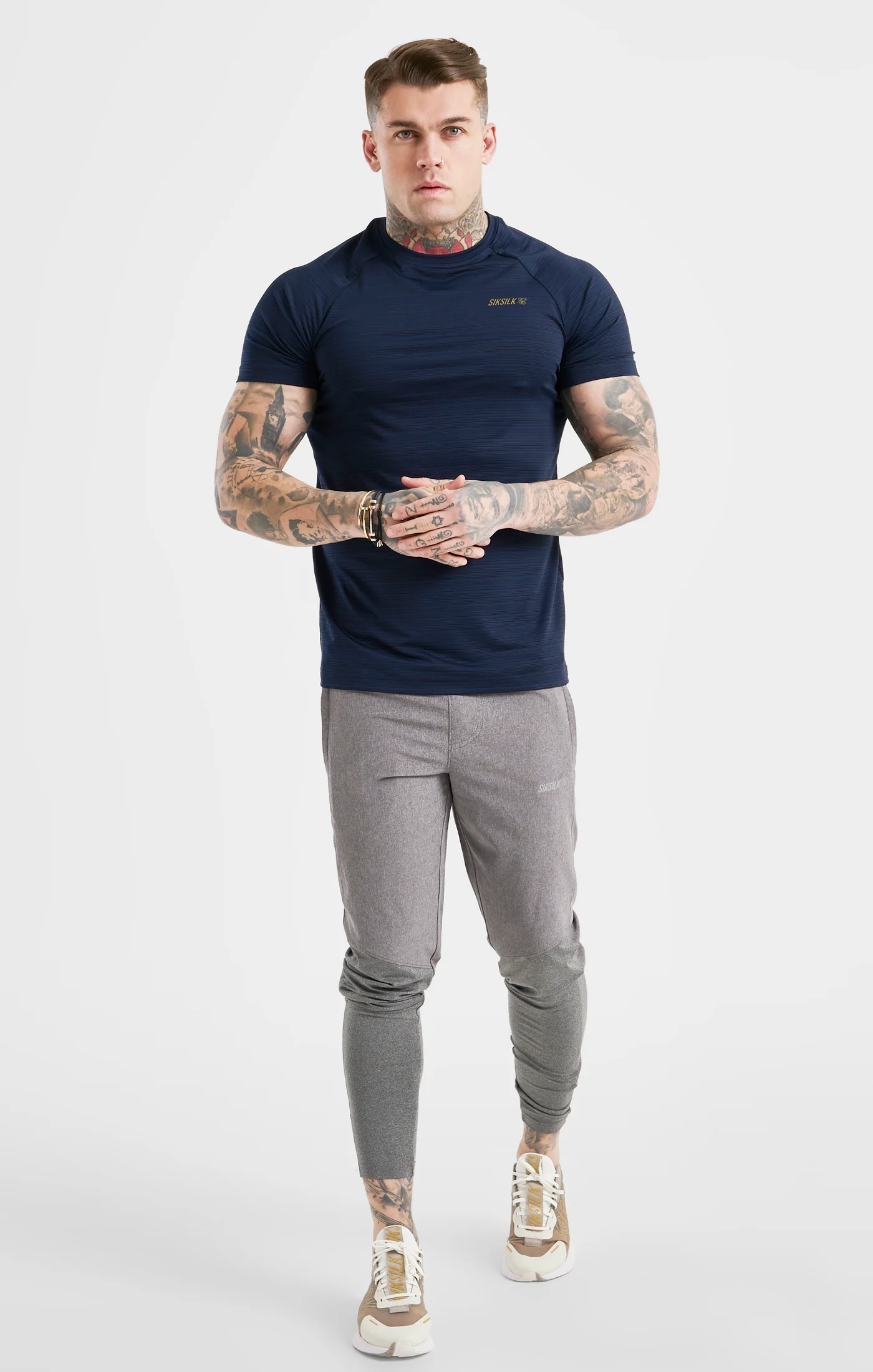 Navy Sports Poly T-Shirt - Image 3