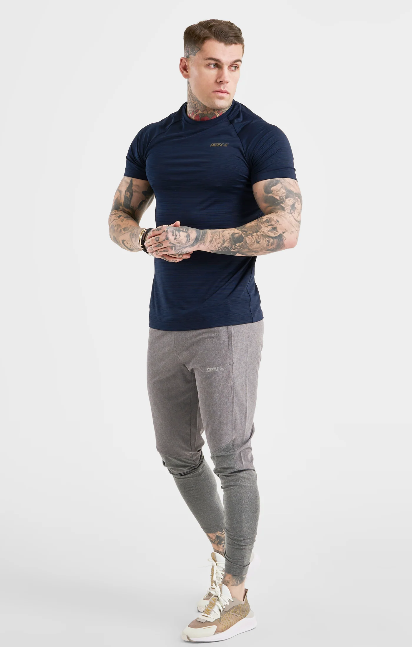 Navy Sports Poly T-Shirt - Image 4