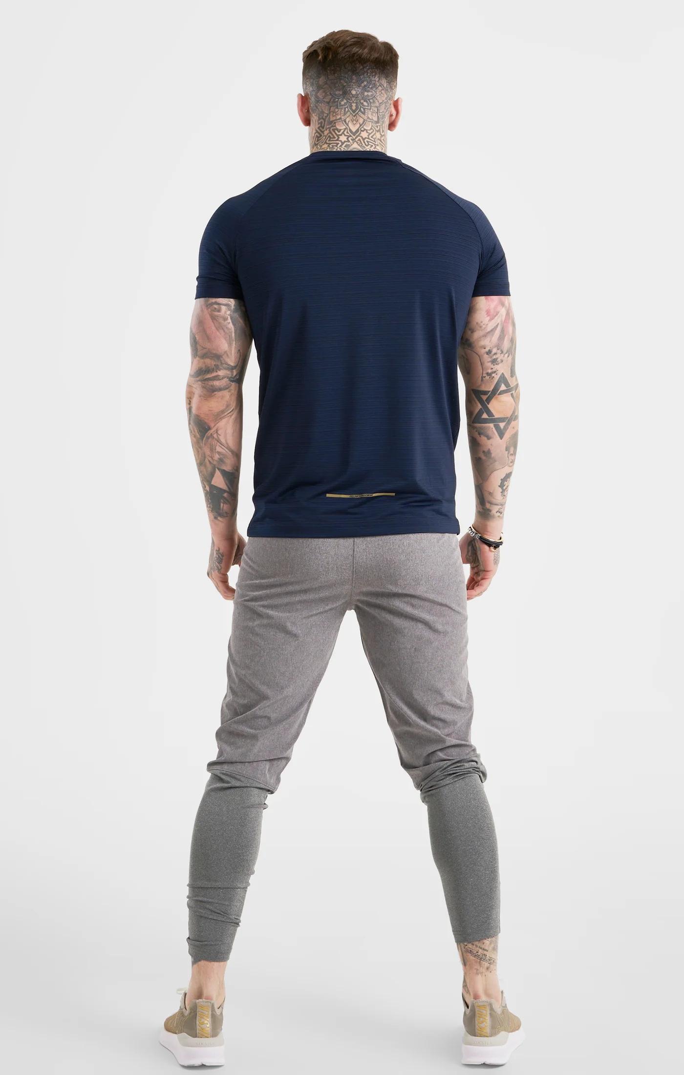 Navy Sports Poly T-Shirt - Image 5