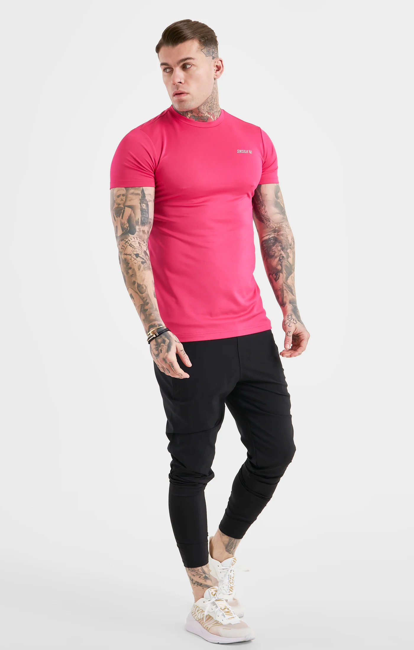 Pink Sports Poly T-Shirt - Image 4