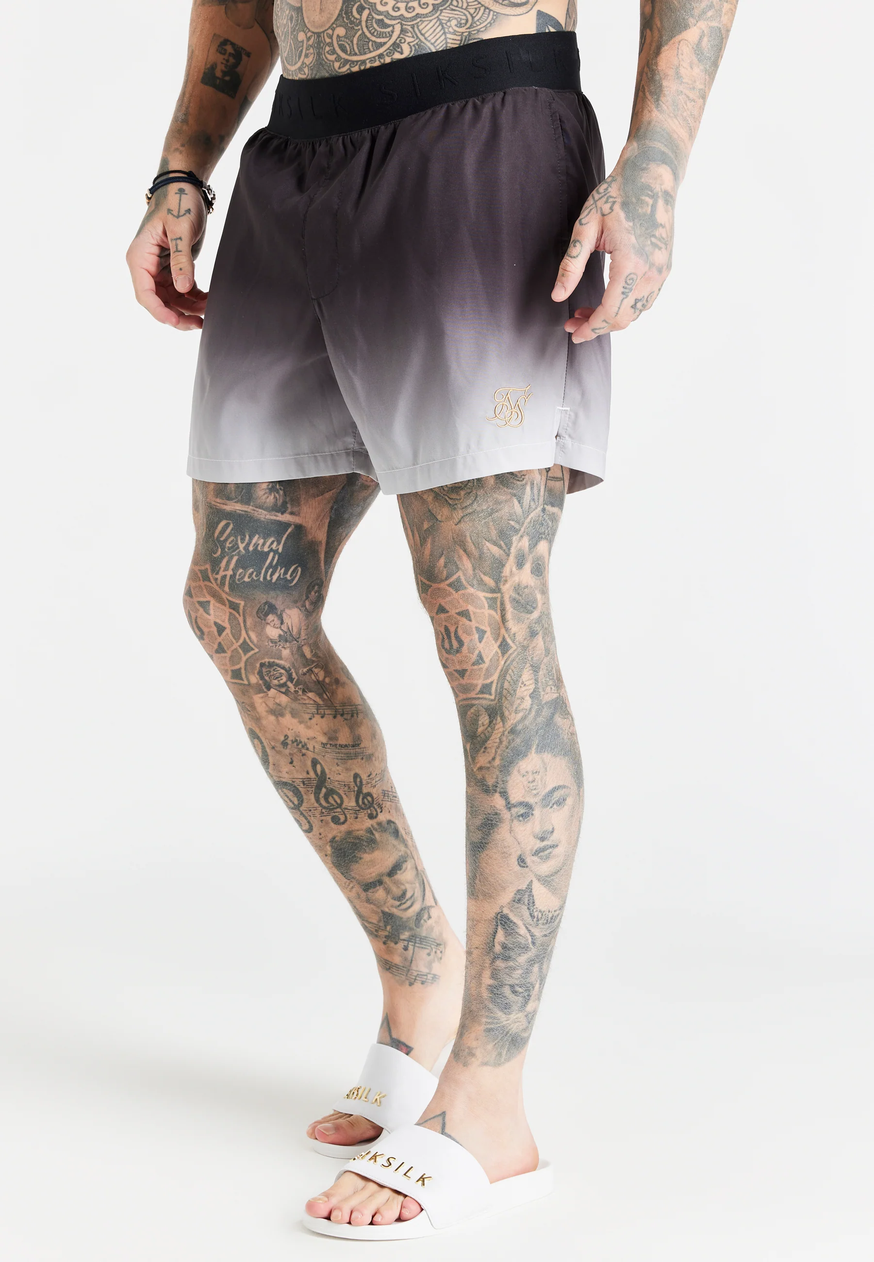 Black Fade Swim Short