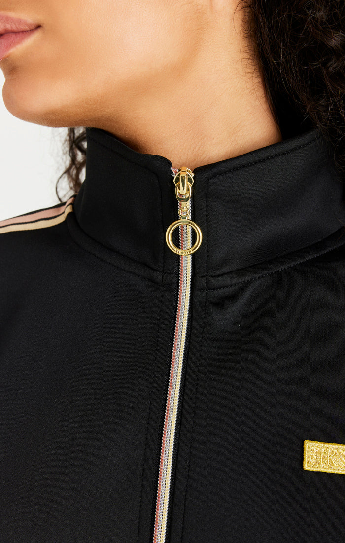 Black Funnel Neck Zip Thru - Image 3