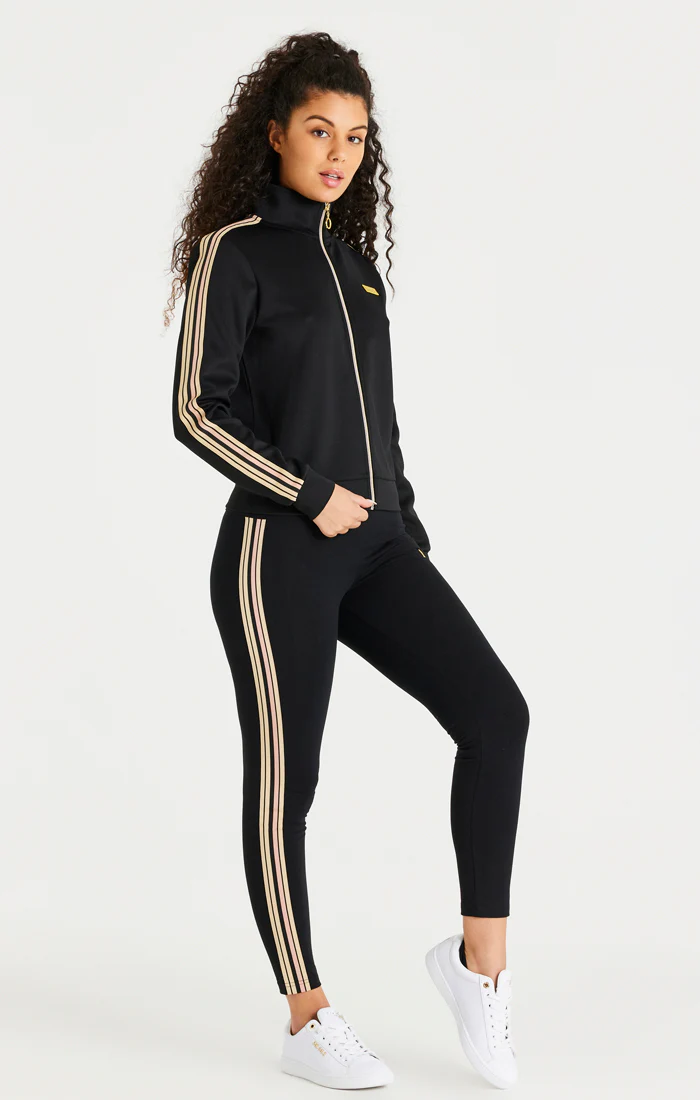 Black Funnel Neck Zip Thru - Image 4