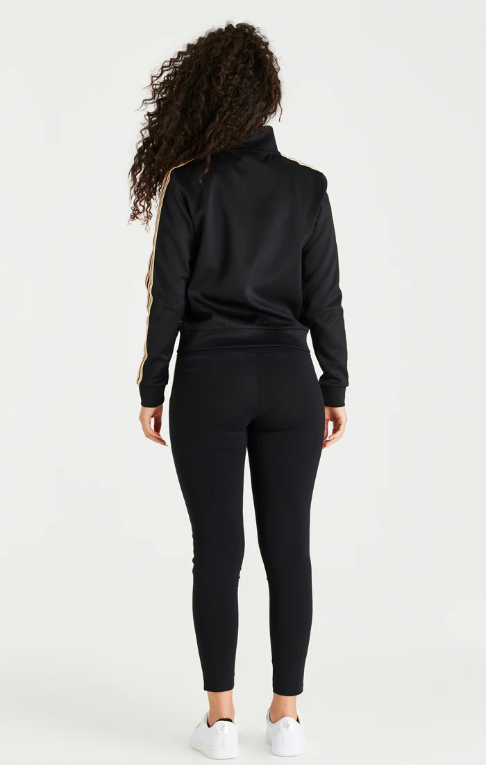 Black Funnel Neck Zip Thru - Image 7