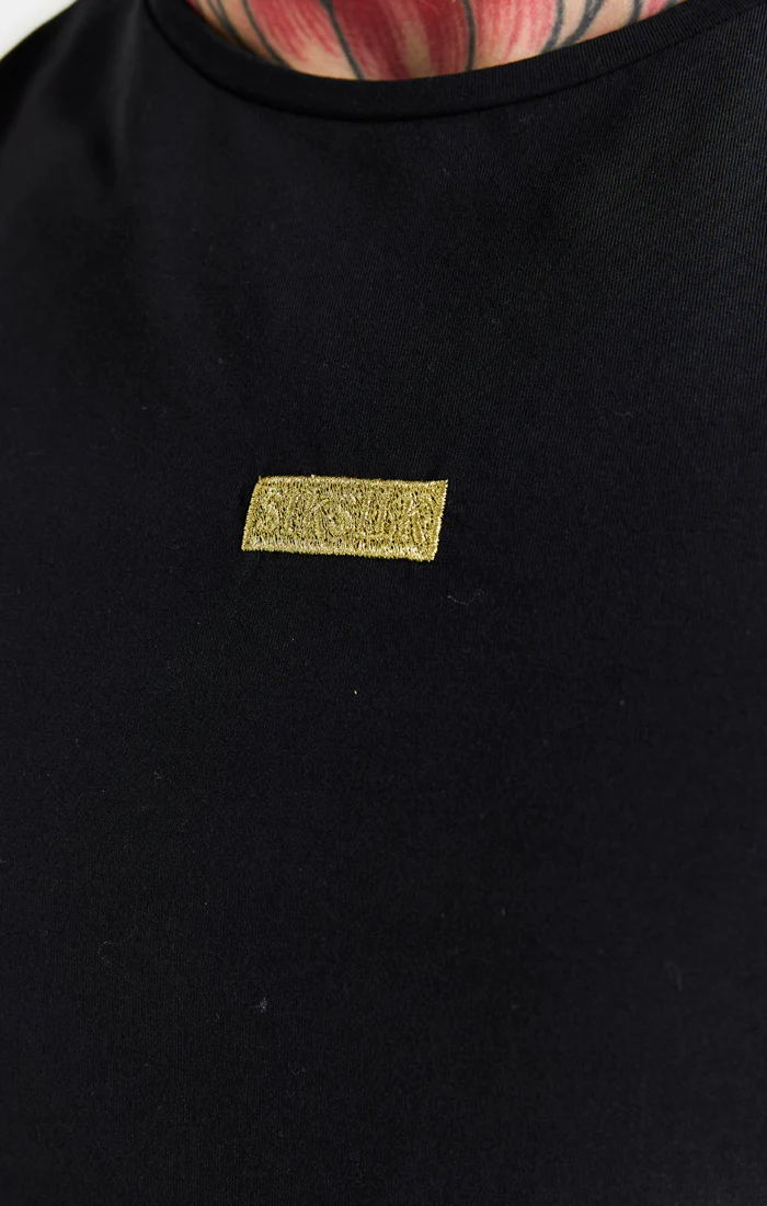 Black Gold Badge Muscle Fit T-Shirt - Image 2