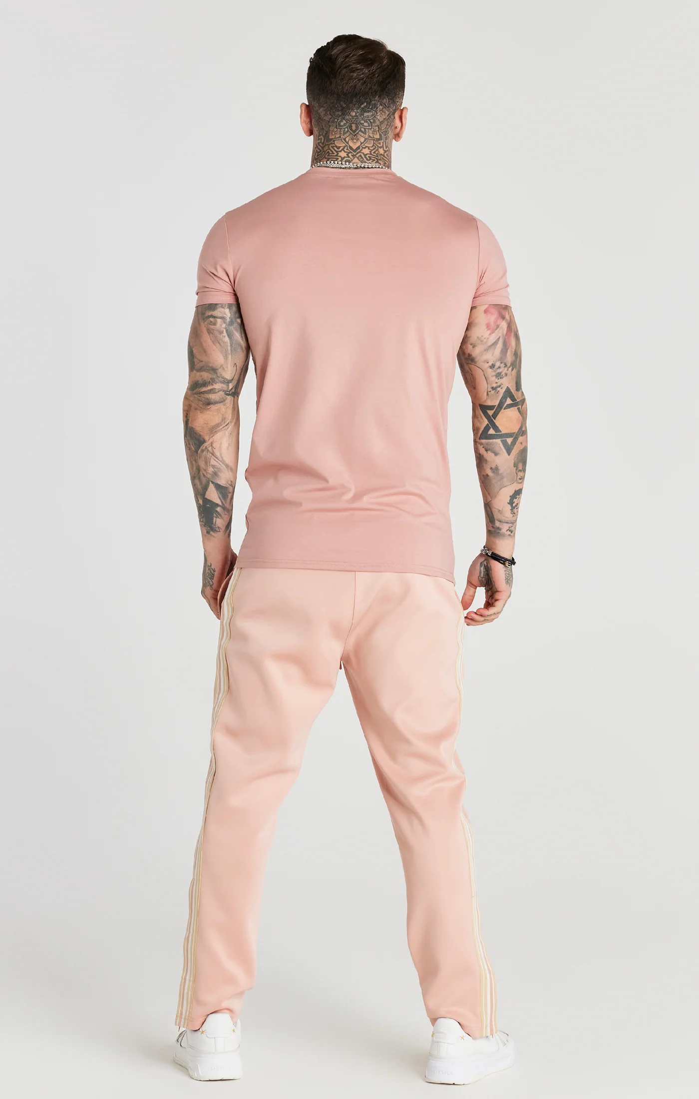 Pink Gold Badge Muscle Fit T-Shirt - Image 5