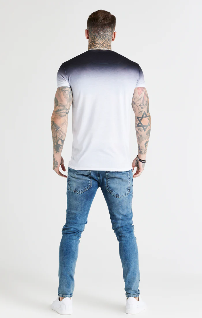 Black Fade Muscle Fit T-Shirt - Image 5