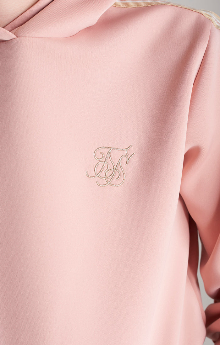 Boys Pink Taped Overhead Hoodie - Image 3