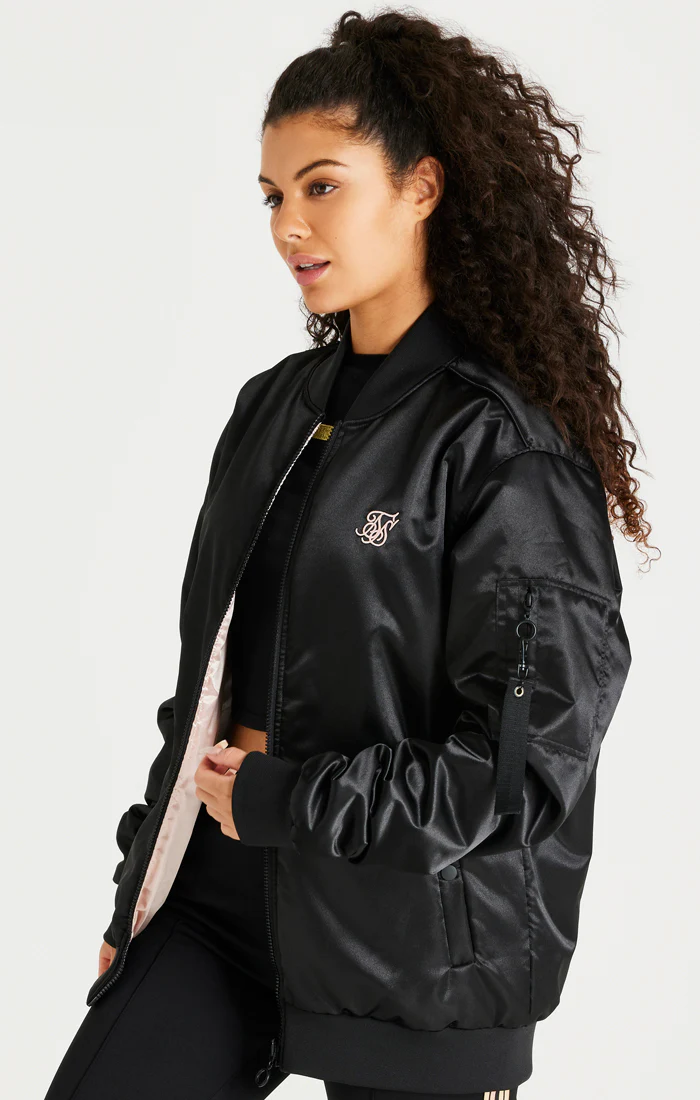 Pink And Black Reversible Bomber - Image 2