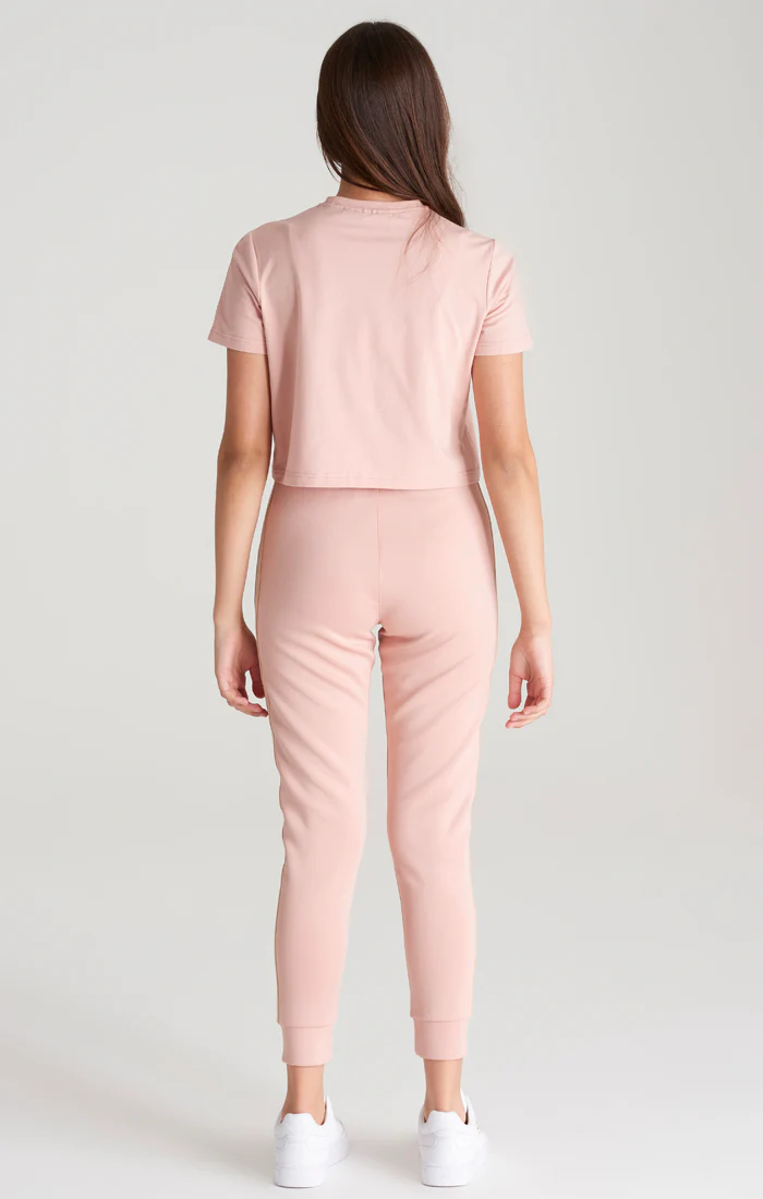 Girls Pink Taped Track Pant - Image 6