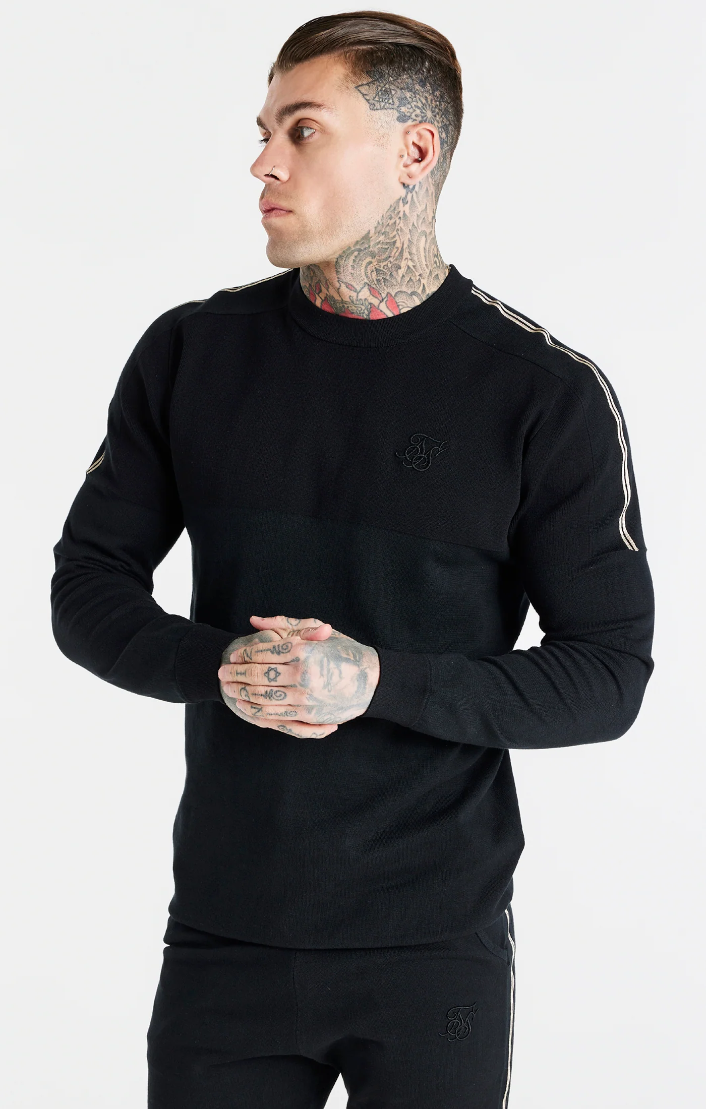 Black Crew Neck Sweatshirt