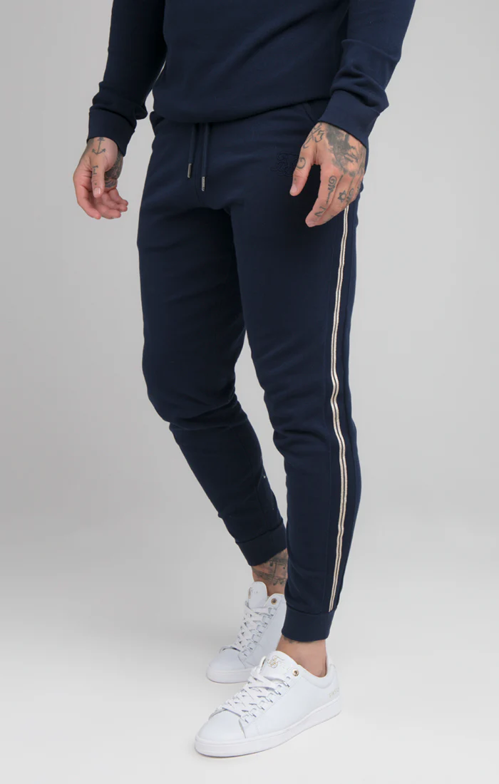 Navy Infinity Paneled Pant