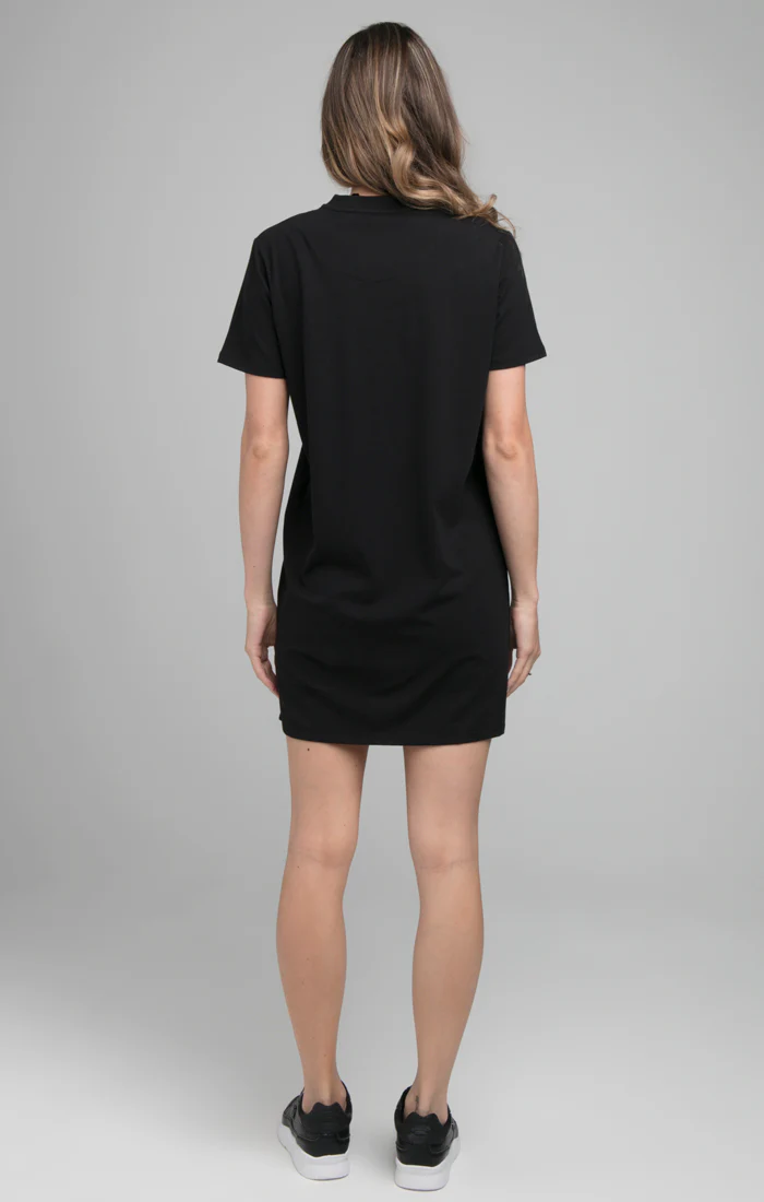 SikSilk Intensity T-Shirt Dress - Black - Image 6