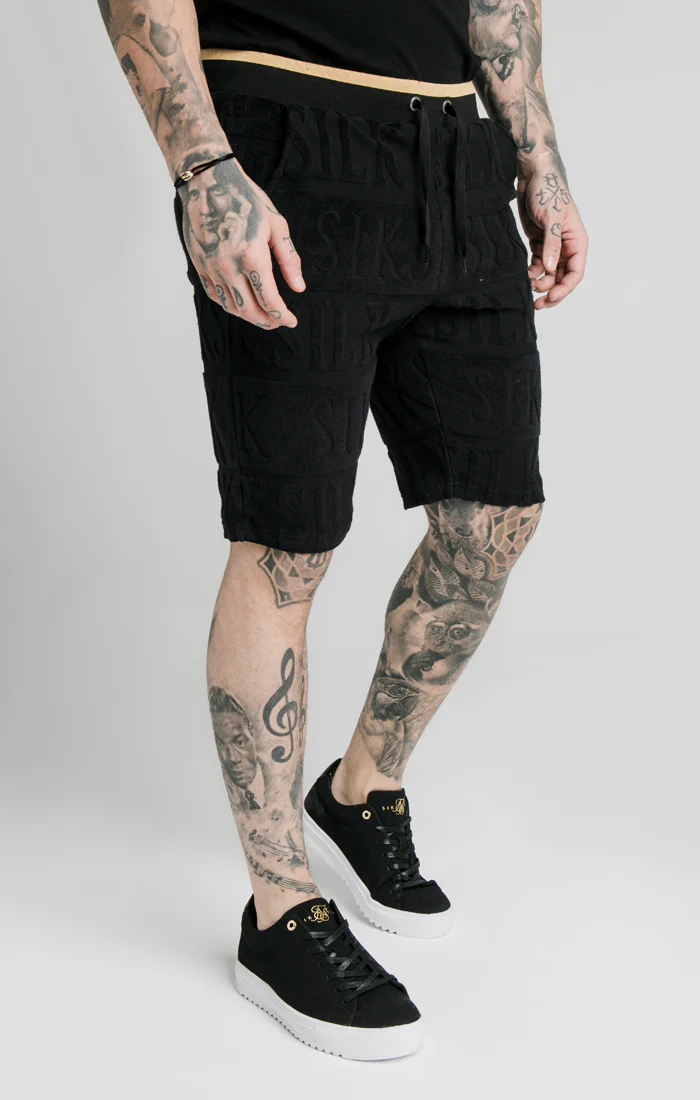 SikSilk Inverse Gym Shorts - Black - Image 2