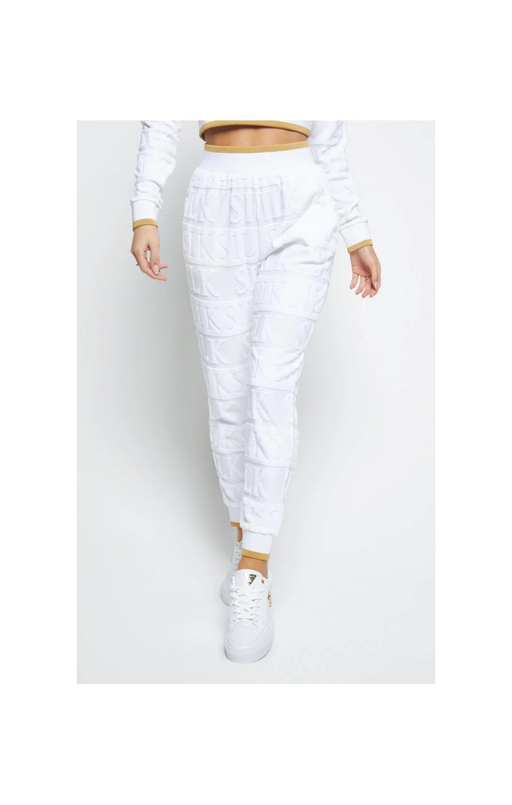 SikSilk Inverse Track Pants - White - Image 2