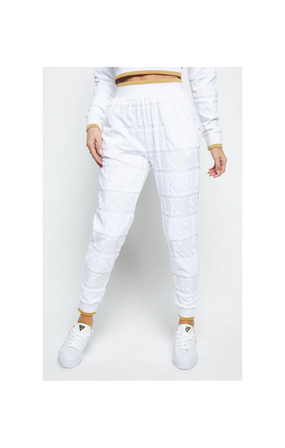SikSilk Inverse Track Pants - White - Image 3