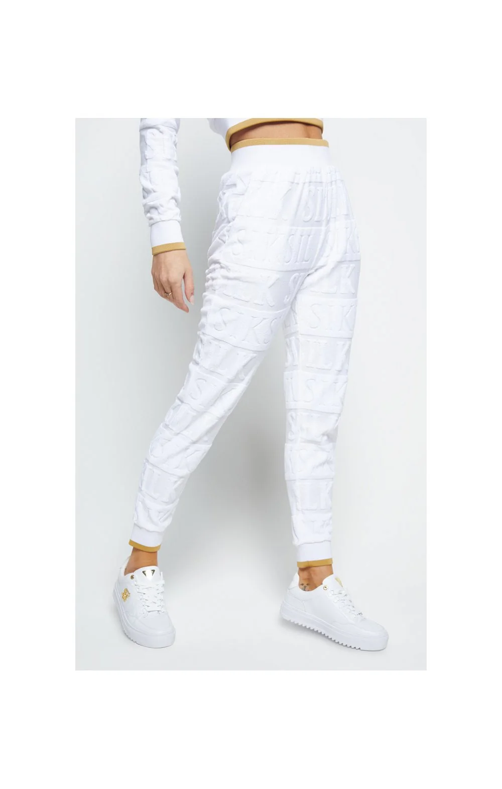 SikSilk Inverse Track Pants - White - Image 4