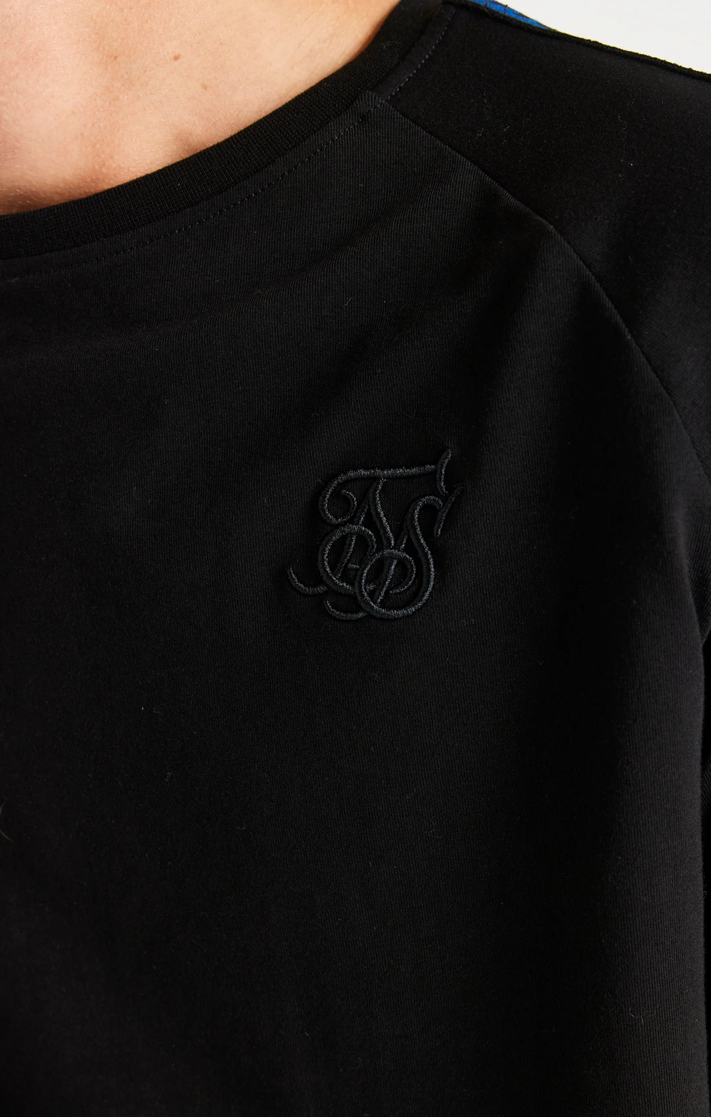 SikSilk Iridescent Raglan Tee - Black - Image 2
