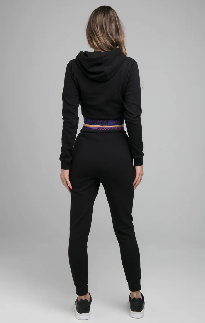 SikSilk Iridescent Track Top - Black - Image 5