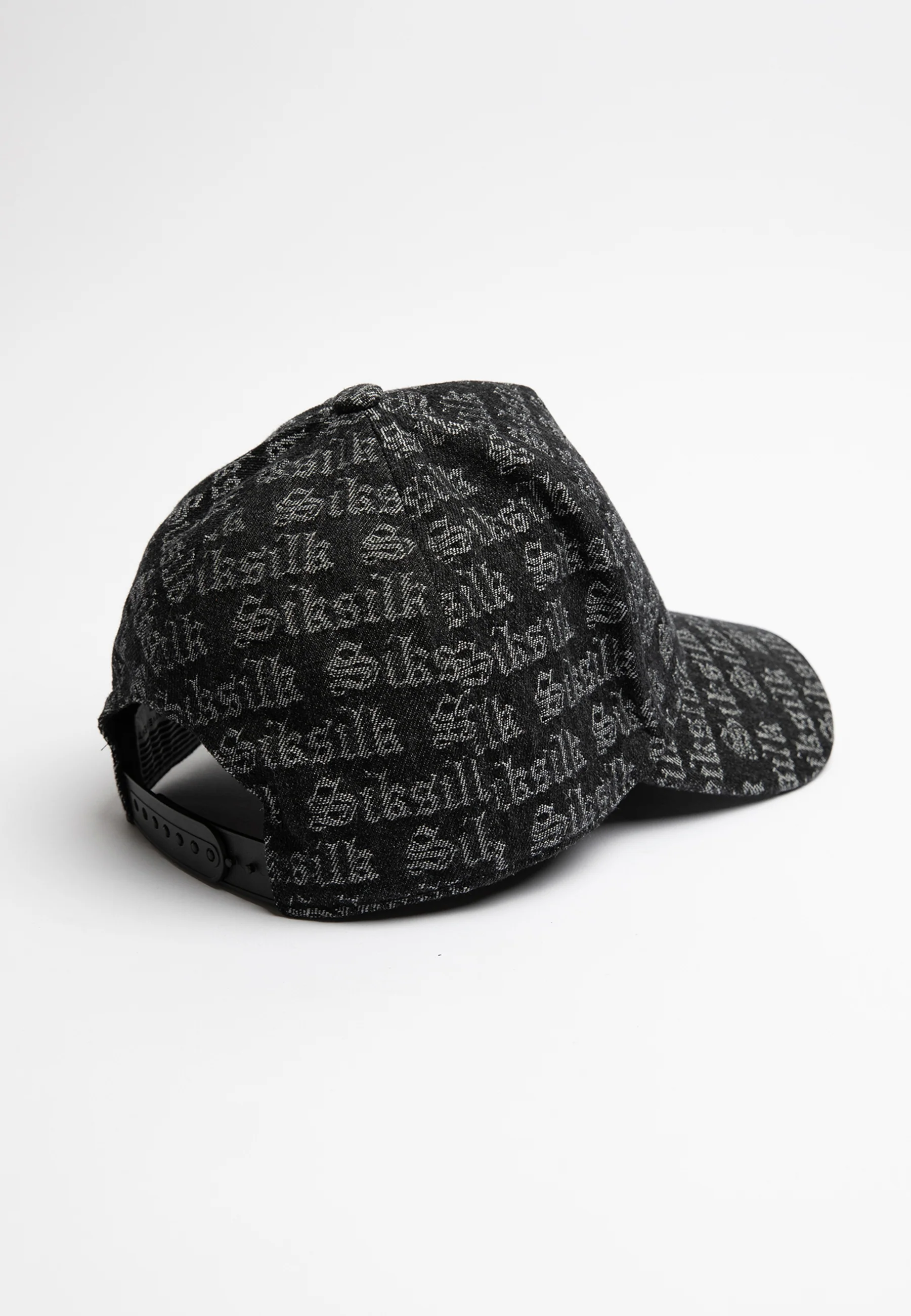 SikSilk Jacquard Denim Trucker Cap - Black - Image 3