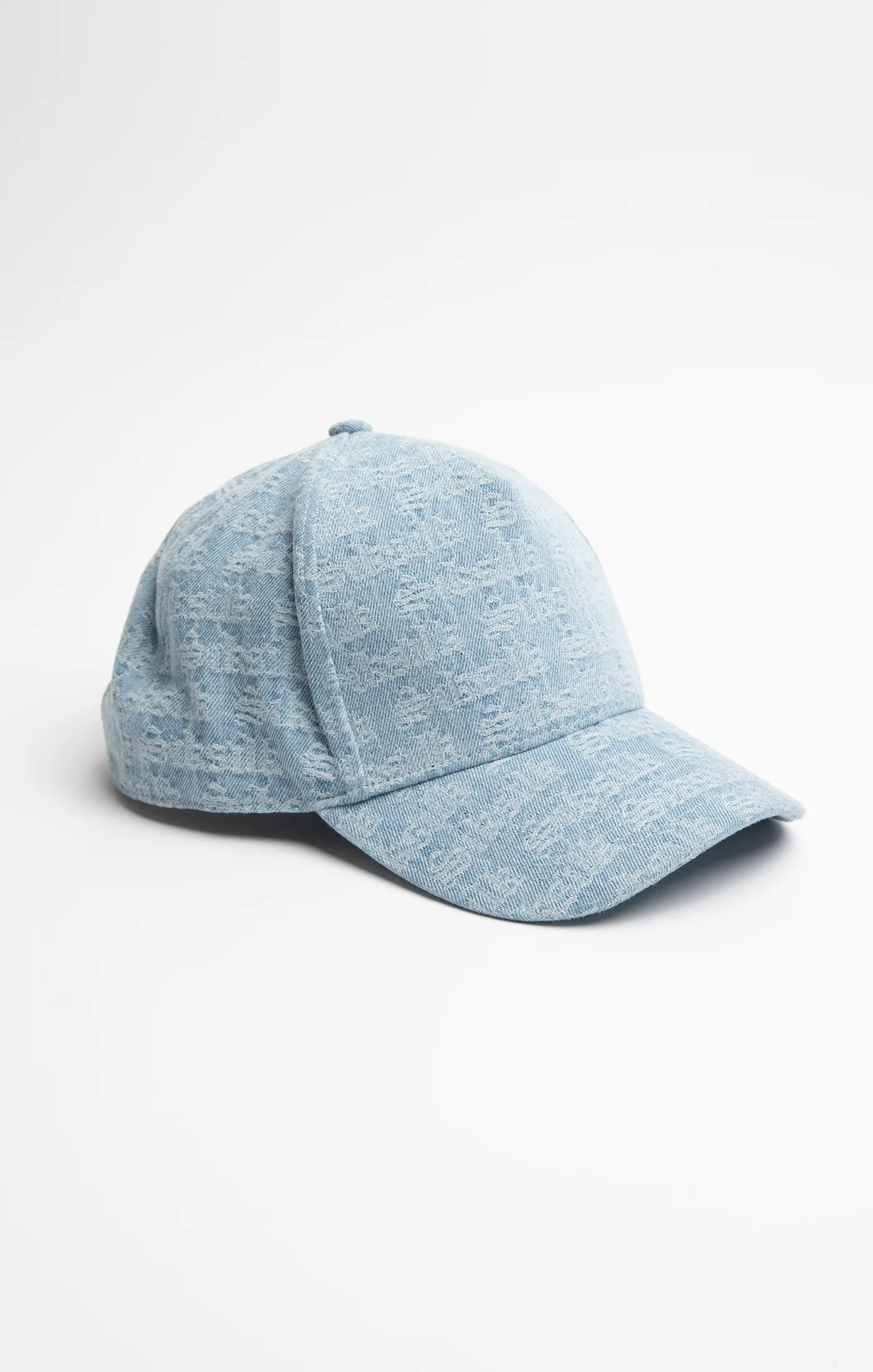 SikSilk Jacquard Denim Trucker Cap - Light Blue