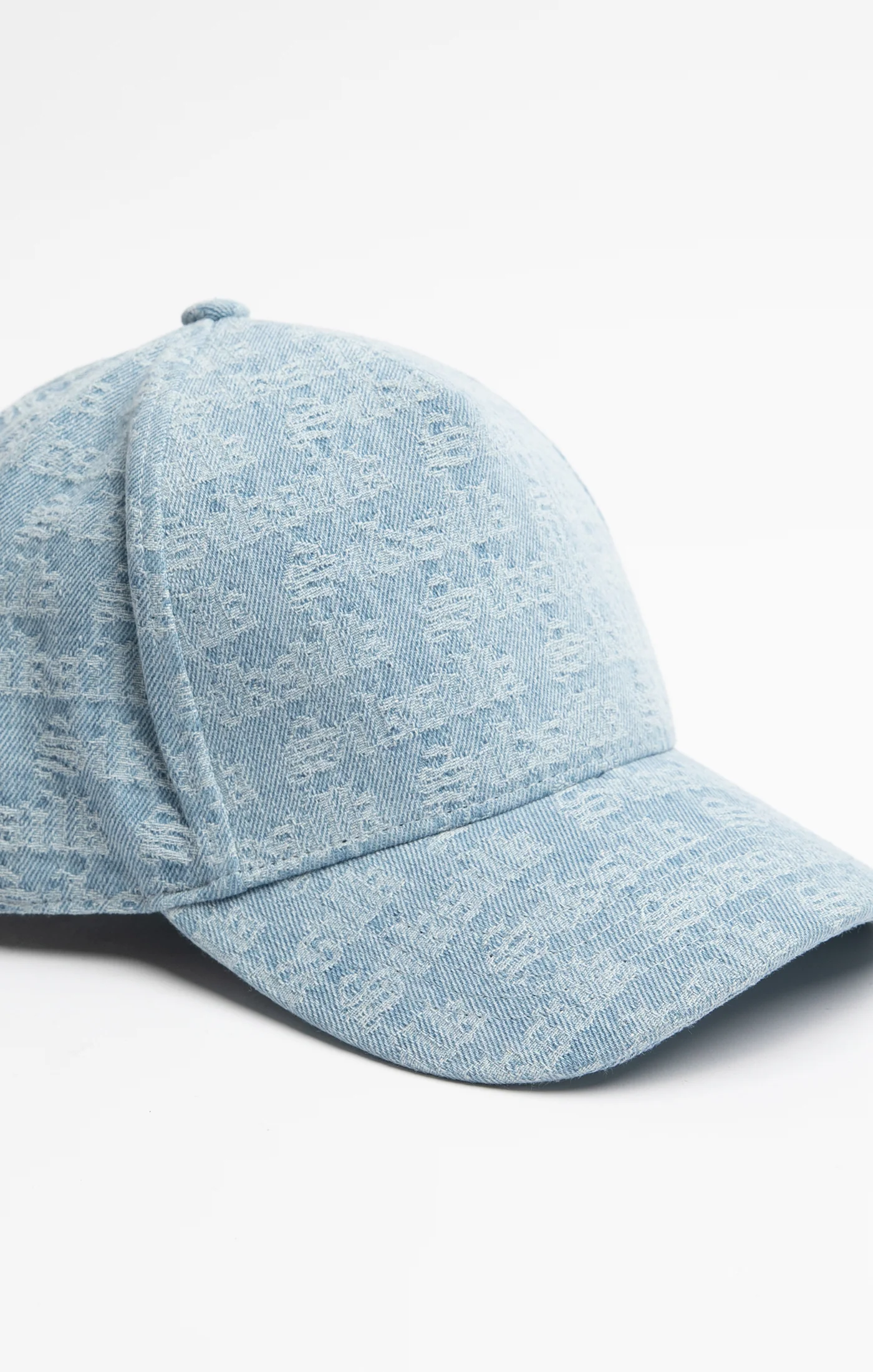 SikSilk Jacquard Denim Trucker Cap - Light Blue - Image 4