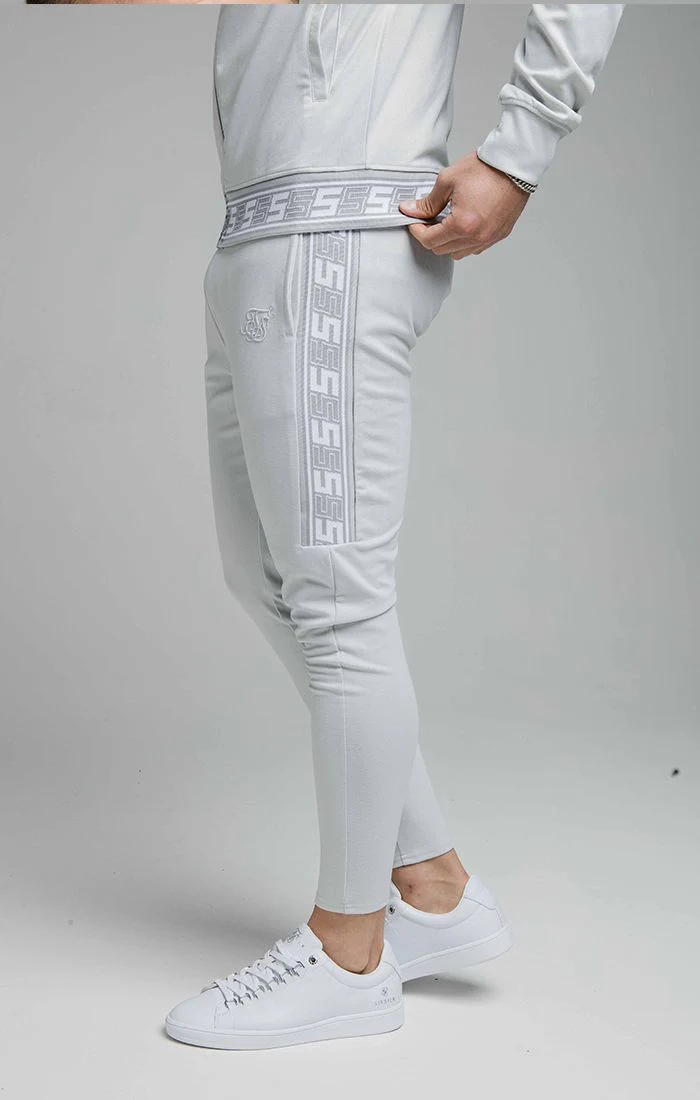SikSilk Jacquard Retro Athlete Pants - Grey