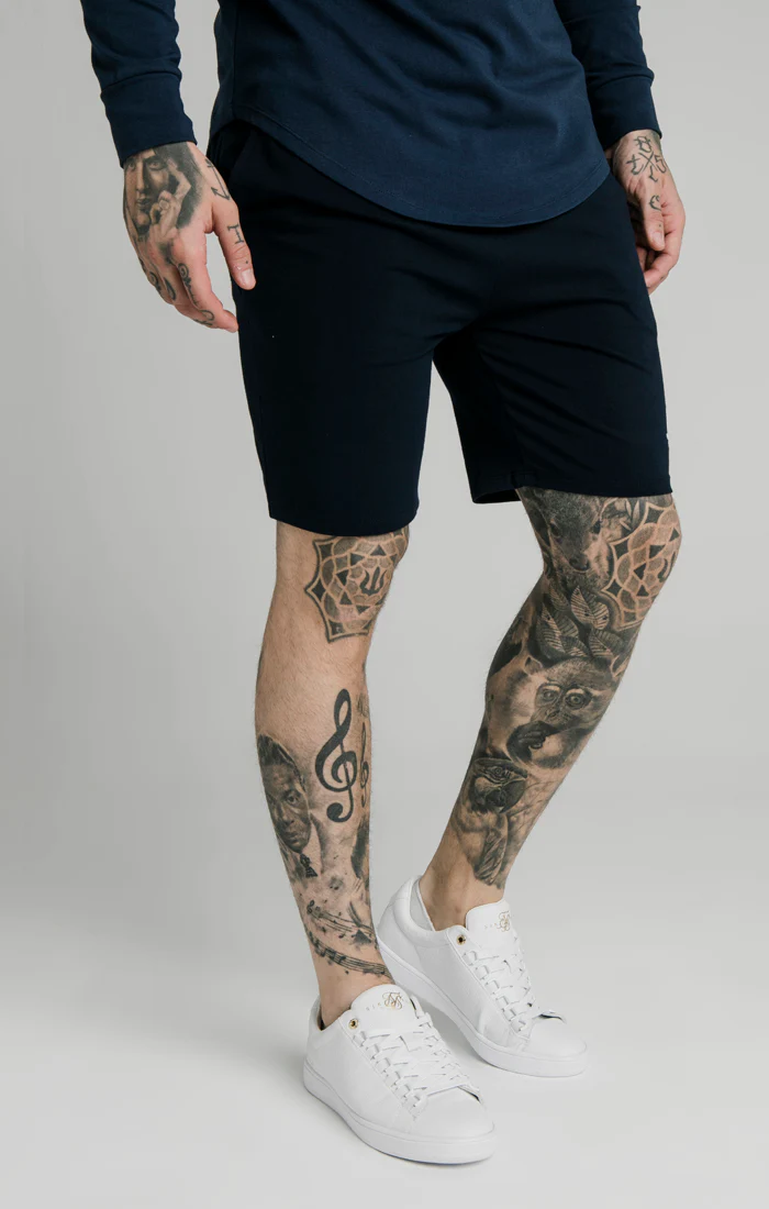 Navy Essential Jersey Short - Image 4