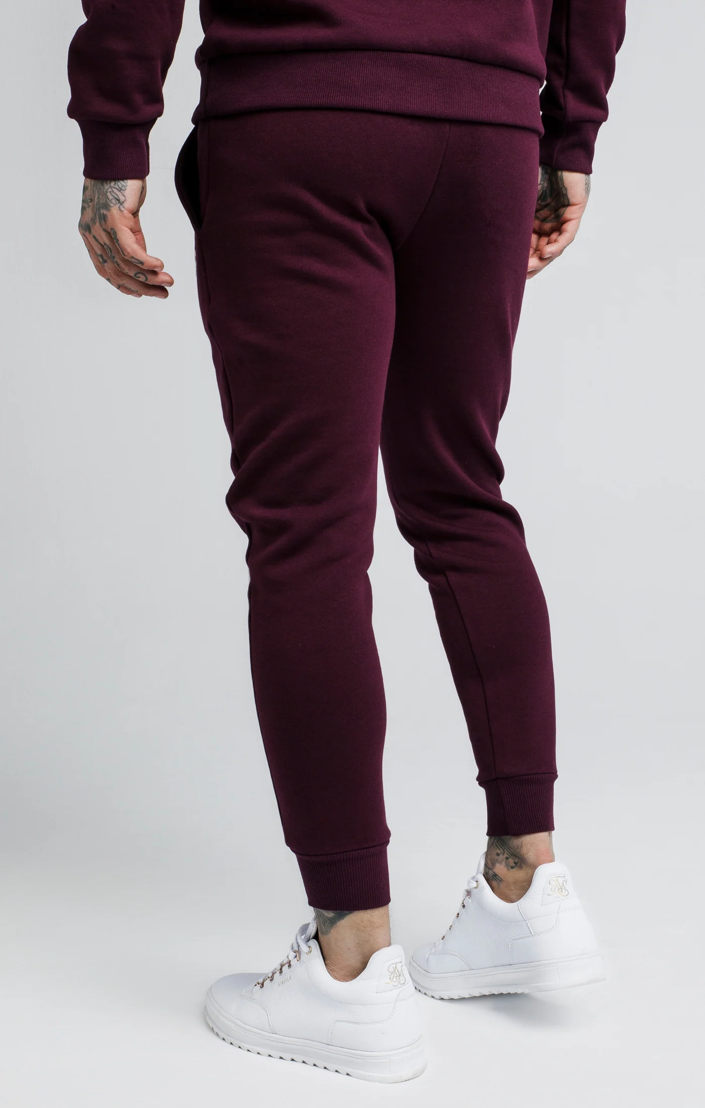 SikSilk Joggers - Burgundy - Image 2