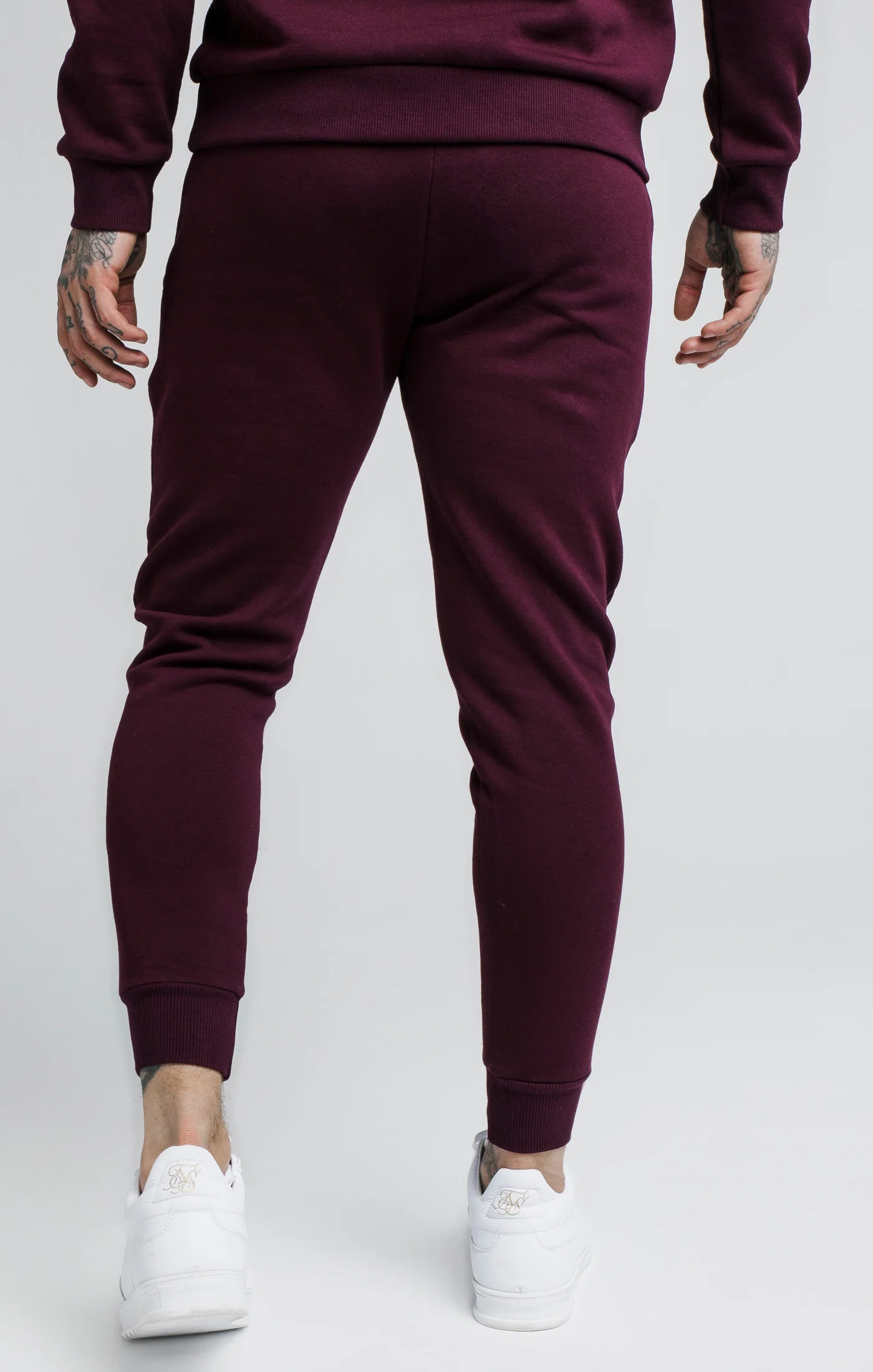 SikSilk Joggers - Burgundy - Image 3