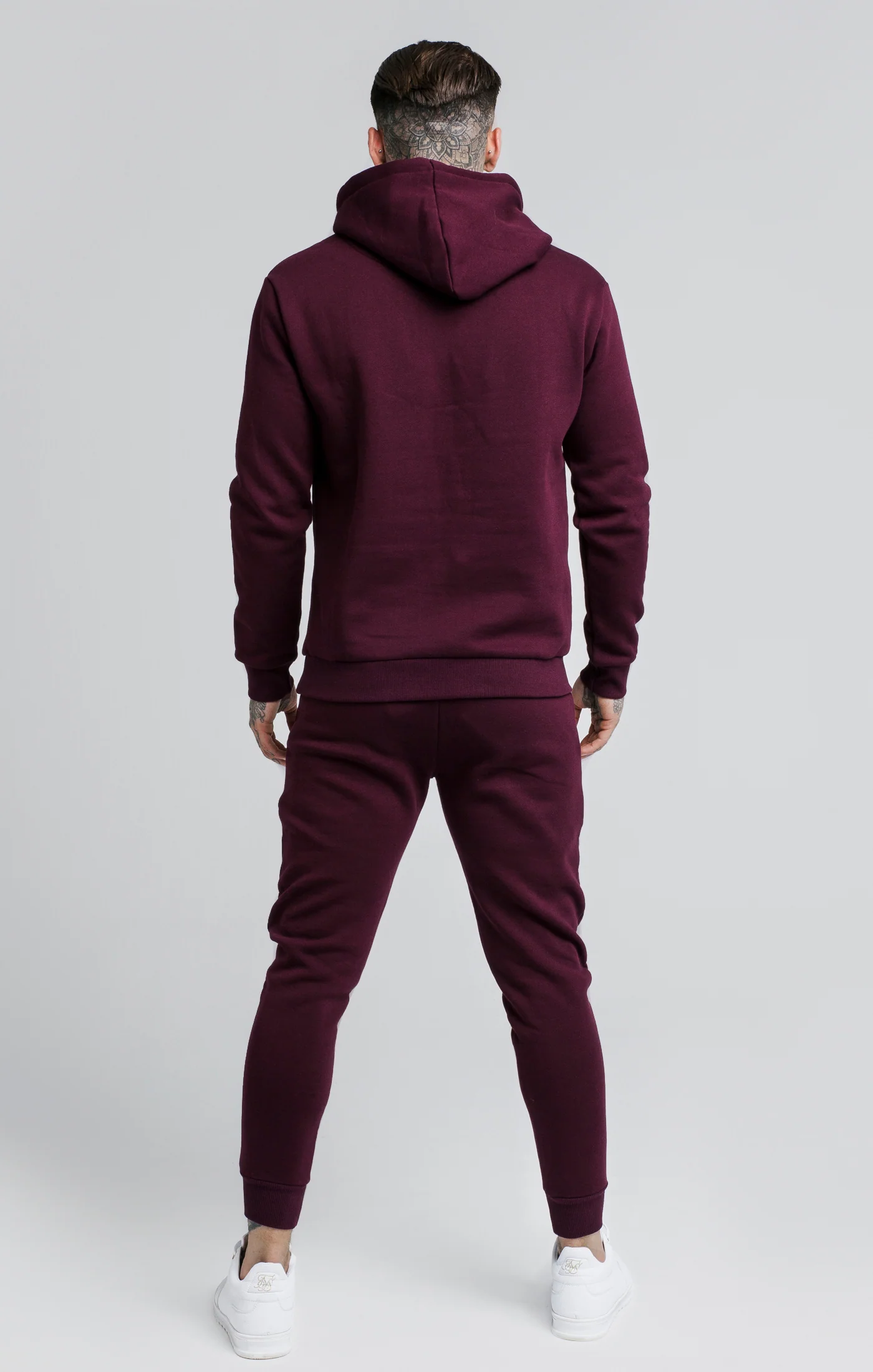 SikSilk Joggers - Burgundy - Image 5