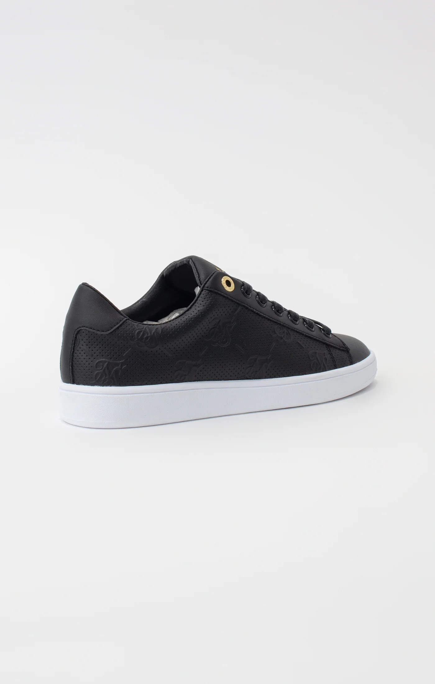 Black Juniors Low-Top Casual Monogram Trainer - Image 3