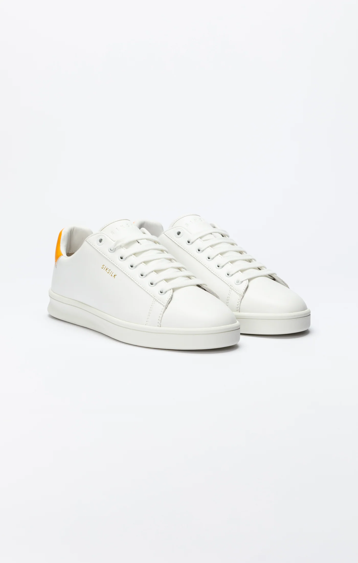 White Low-Top Casual Trainer - Image 4