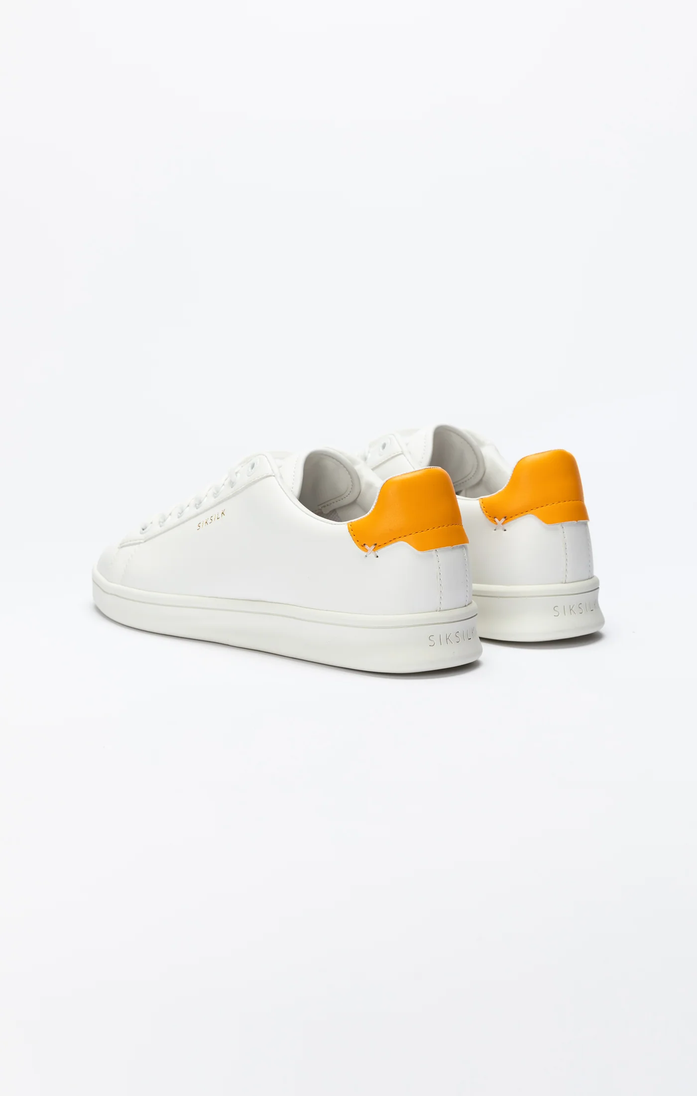 White Low-Top Casual Trainer - Image 5