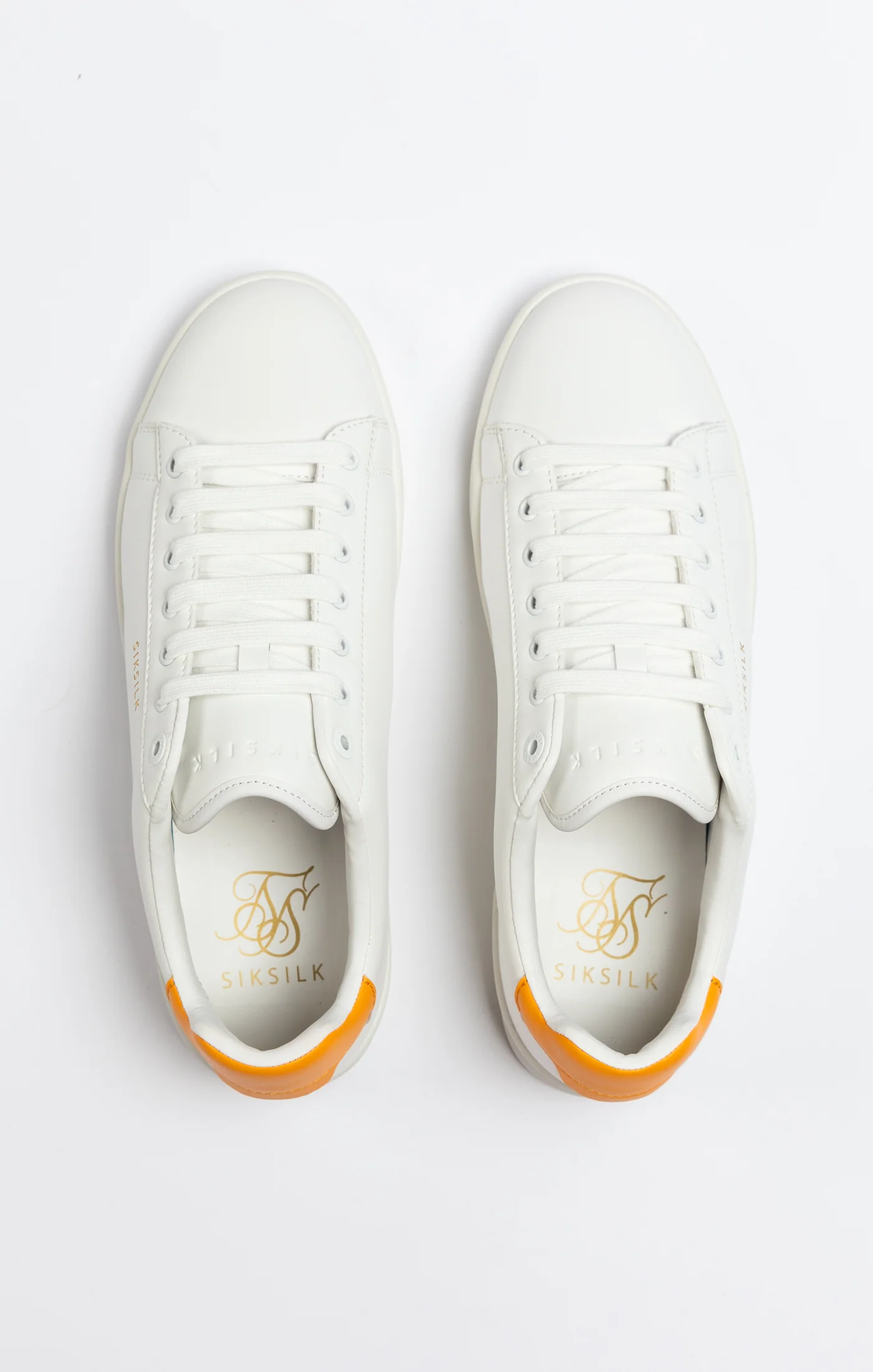 White Low-Top Casual Trainer - Image 8