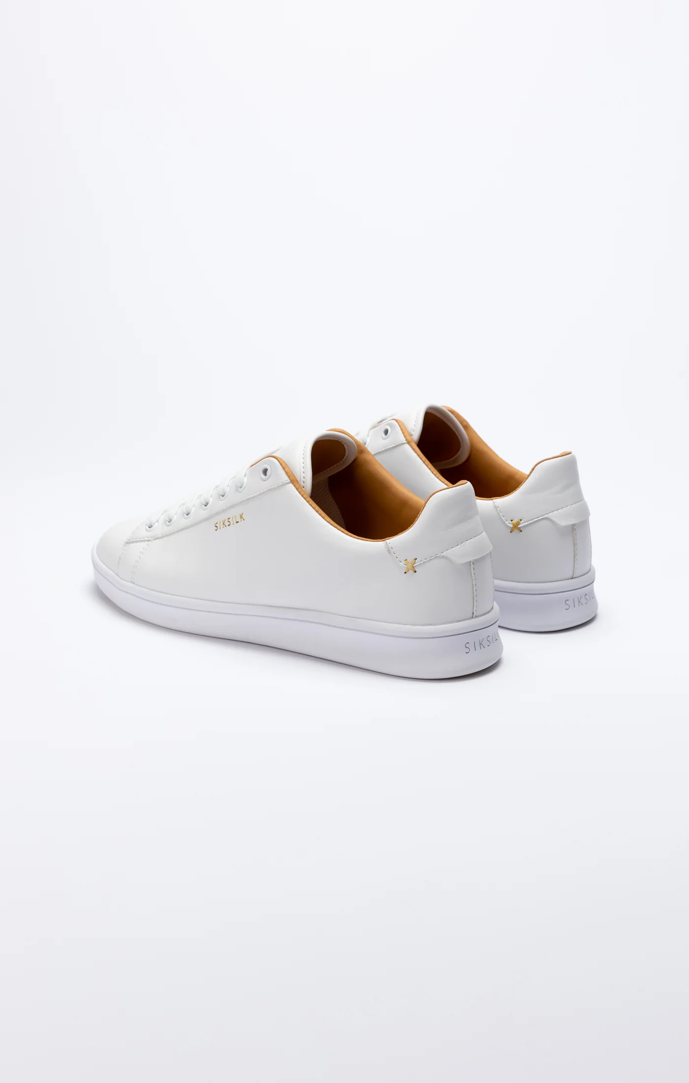 White Low-Top Casual Trainer - Image 3