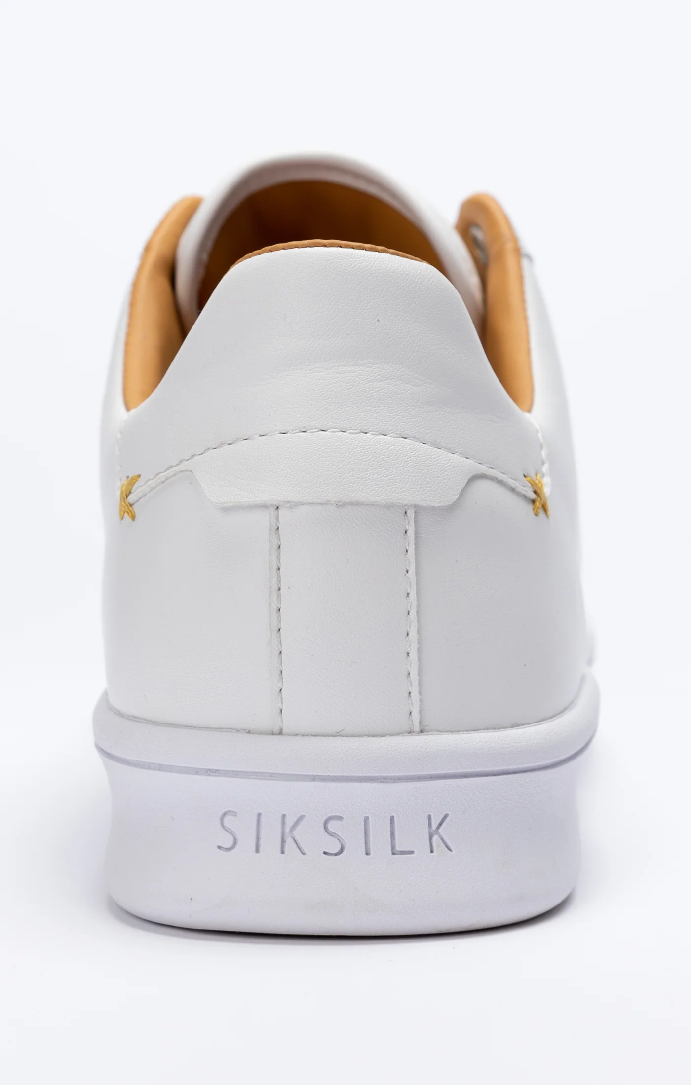 White Low-Top Casual Trainer - Image 7
