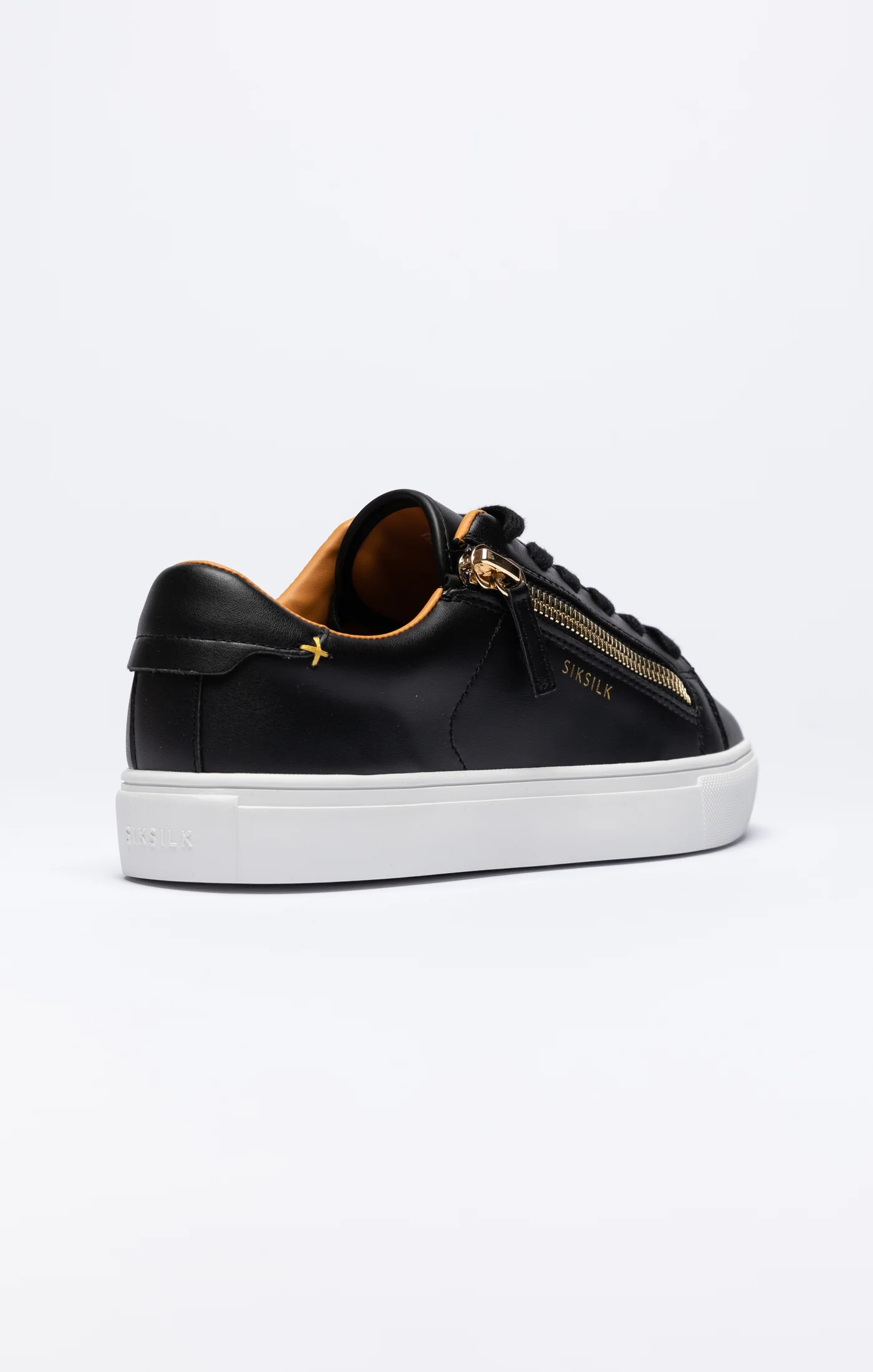Black Classic Trainer With Functional Zip - Image 2
