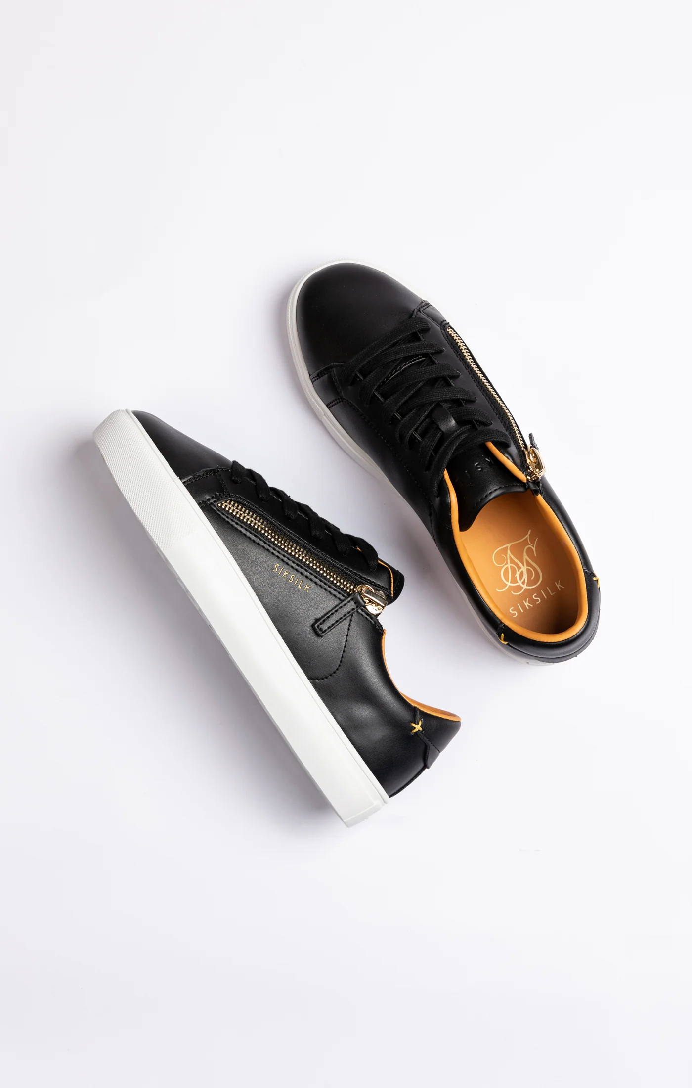 Black Classic Trainer With Functional Zip - Image 5