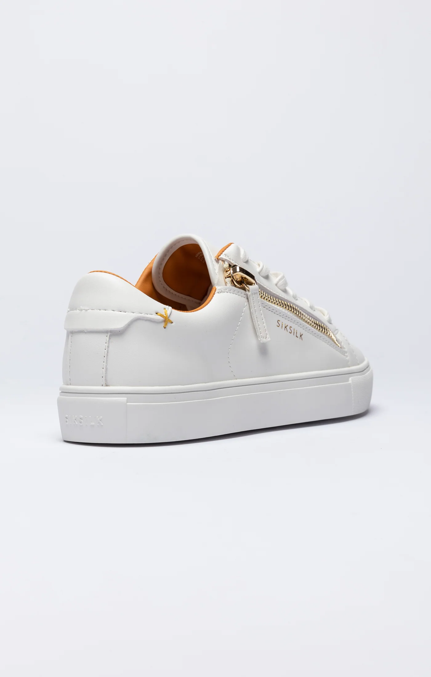 White Classic Trainer With Functional Zip - Image 2