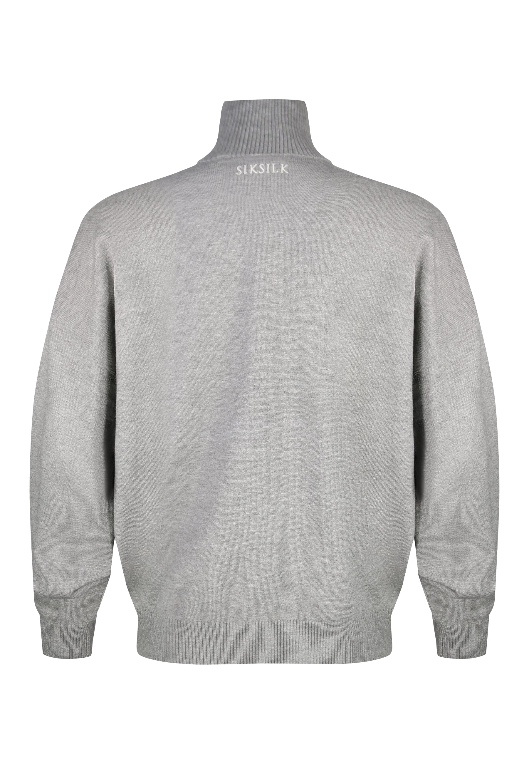 Grey Marl Knitted Cardigan - Image 7